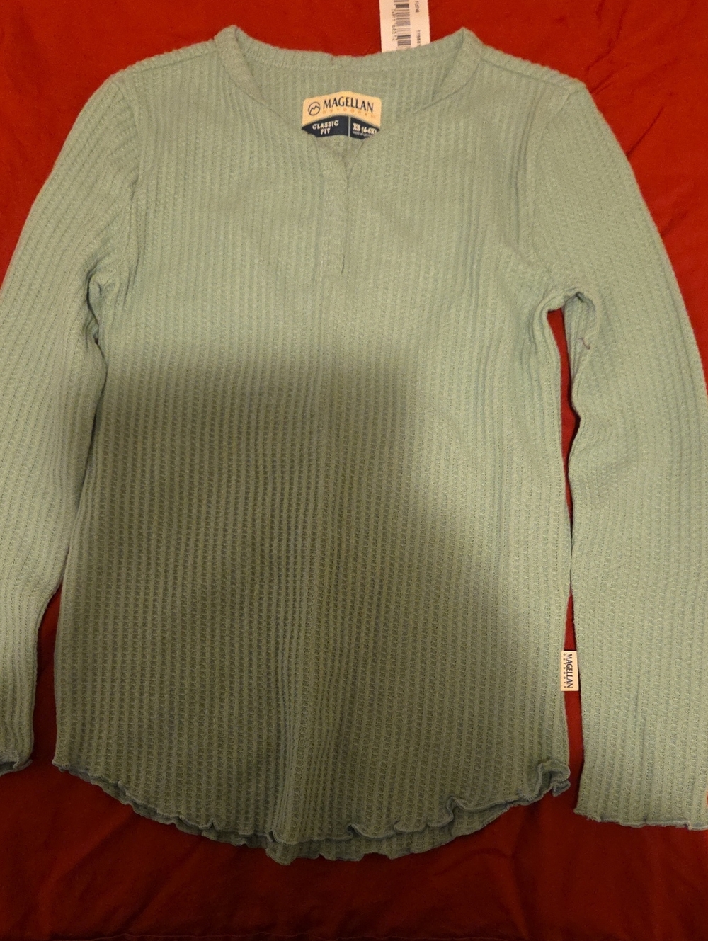 Magellan Girls Green Crew Neck Sweater